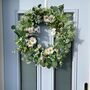 Large White Daisy And Eucalyptus Floral Wreath, thumbnail 7 of 8