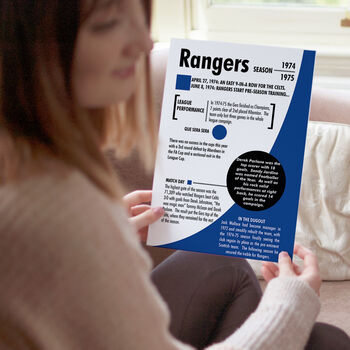 Personalised Print 50th Birthday Gift For Football Fans, 2 of 9
