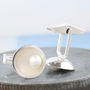 Pearl Cufflinks. 30th Anniversary Gift For Him, thumbnail 9 of 12