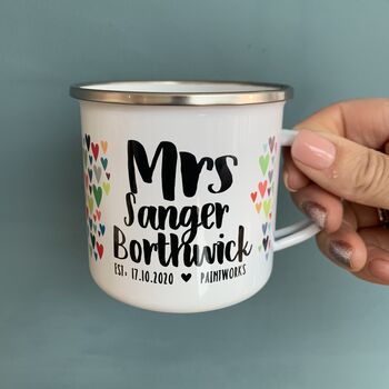 10 Year Anniversary Couple's Mug Set, 7 of 7