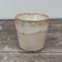 White Patterned Espresso Cup, thumbnail 1 of 2
