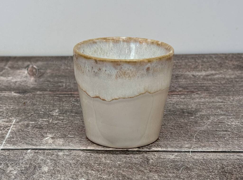 White Patterned Espresso Cup, 1 of 2