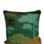 Retro Tree Velvet Cushion Kingfisher, thumbnail 4 of 7