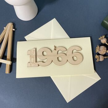 Personalised 1966 60th Anniversary Year Card, 9 of 12