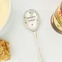 Personalised Silver Plated Vintage Soup Spoon, thumbnail 3 of 4
