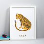 Tiger Friend Personalised Print, thumbnail 1 of 5
