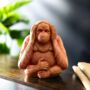 Three Monkey Garden Ornaments See Hear Speak No Evil, thumbnail 11 of 12