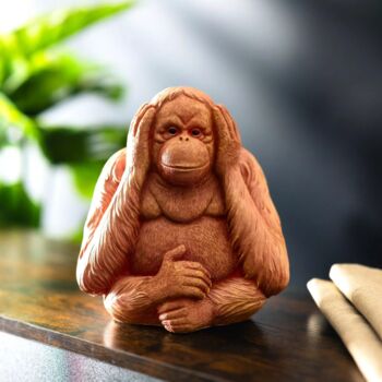 Three Monkey Garden Ornaments See Hear Speak No Evil, 11 of 12