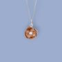 Tiny Poppy Necklace In 18ct Rose Gold Plated Silver, thumbnail 4 of 12