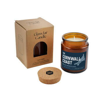 Brown Jar Candle • 'Cornwall ” • Scented Candle • Adventure • Coast • Surf • South West England • Gift For Her • Gift For Him • Gift Box, 2 of 2