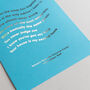 Reasons You're My Favourite Human Personalised Print, thumbnail 2 of 5