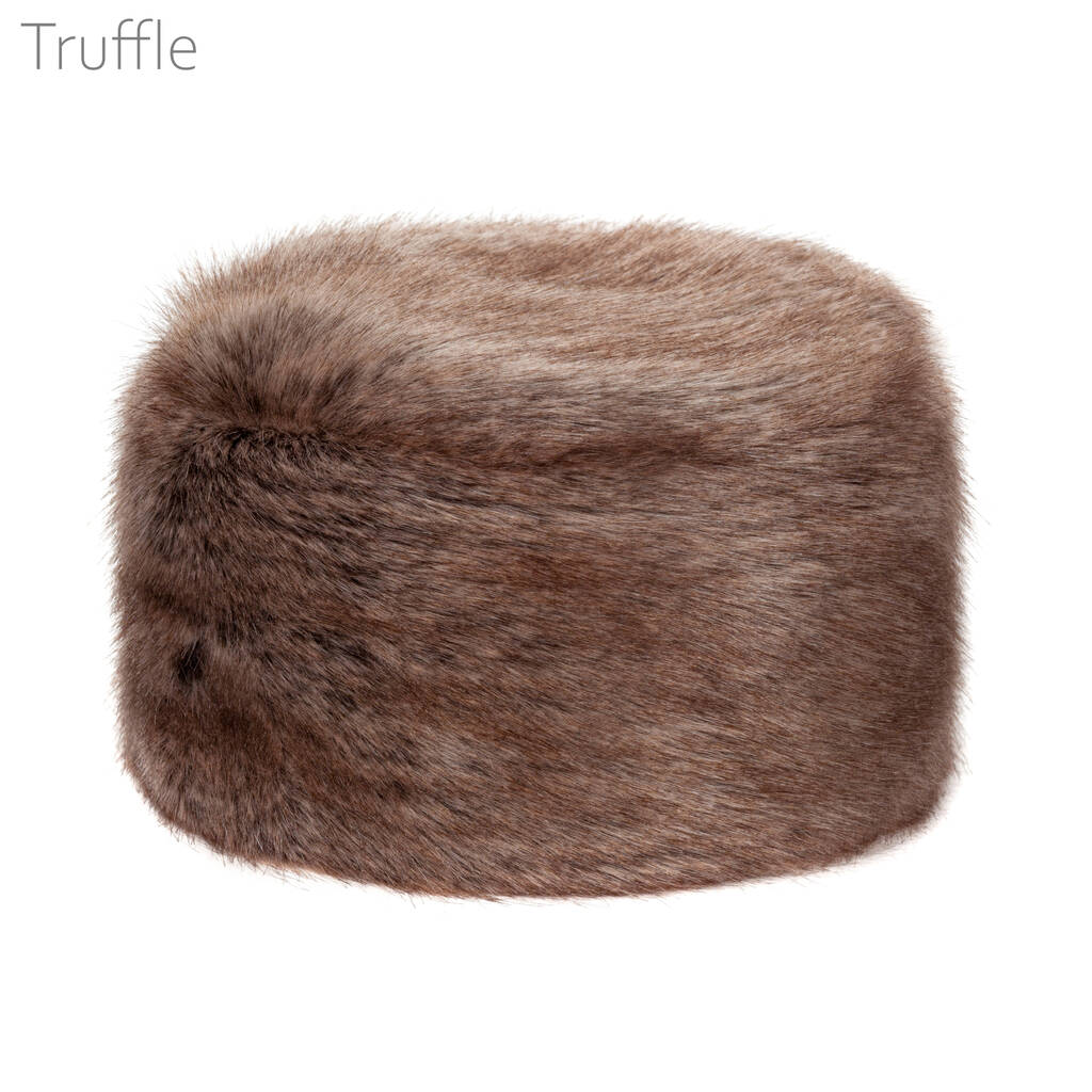 Pillbox Hat. Luxury Faux Fur Made In England By Helen Moore ...