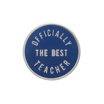 'Officially The Best Teacher' Enamel Pin, 6 of 8