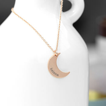 Personalised Crescent Moon Necklace, 12 of 12