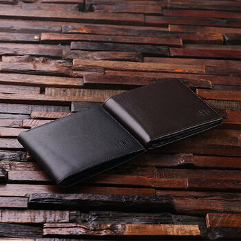 Personalised Engraved Men’s Leather Wallet, 4 of 4