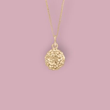 Tiny Marigold Necklace In 18ct Gold Plated Silver, 2 of 12