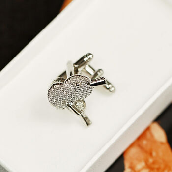 Playful Ping Pong Cufflinks In A Gift Box, 4 of 11