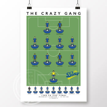 Wimbledon Crazy Gang Poster, 2 of 6