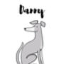 Greyhound Personalised Dog Name And Personality Print, thumbnail 3 of 5
