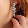 Silver Peppercorn Earrings Christmas Jewellery Gift Idea, thumbnail 4 of 6