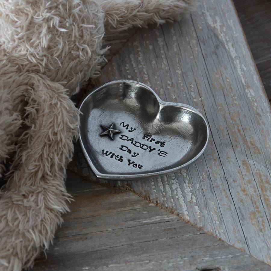 �my First Daddy�s Day With You� Pewter Trinket Dish By Otters Barn