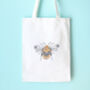 Whimsical Bumblebee Tote Bag Embroidery Kit, thumbnail 1 of 5