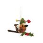 Handmade Felt Robin Pud Hanging Decoration, thumbnail 4 of 4
