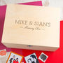 Personalised Wood Memory Box For Couples, thumbnail 5 of 7