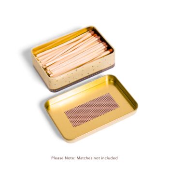 Match Tin Storage Box Candle Home Accessory Matches Funny Music Gift | Rocket Man, 2 of 6