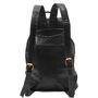 Drawstring Leather Backpack Black Sac A Do, thumbnail 2 of 4