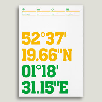 Norwich Stadium Posters And Prints, 2 of 5