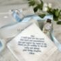 Father Of The Bride Message Handkerchief, thumbnail 4 of 6