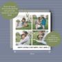 Personalised Photo Collage Father's Day Card, thumbnail 2 of 4