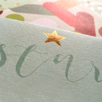 Mini Gold Foiled Star Card, 3 of 5