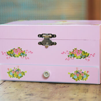 Pink Ballerina Music Jewellery Box, 5 of 12