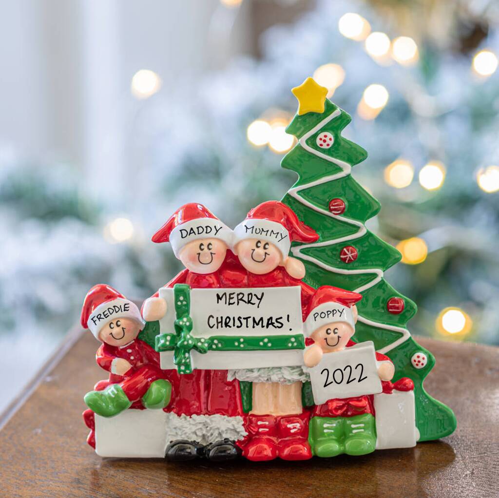 Predecessor to add Metal line Personalised Christmas Morning Freestanding Decoration By The Letteroom |  notonthehighstreet.com