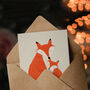 Cute Fox Mum And Cub Illustration Mother's Day Card, thumbnail 3 of 6