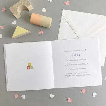 Personalised Baby Shower Confetti Invitations, 4 of 6