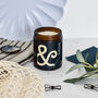 Geranium, Lemongrass And May Chang Initial Candle, thumbnail 3 of 7