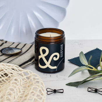 Geranium, Lemongrass And May Chang Initial Candle, 3 of 7