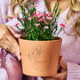 Birth Flower Personalised Flower Pot Birthday Gift, thumbnail 1 of 8