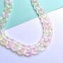 Chunky Clear Acrylic Link Statement Necklace, thumbnail 3 of 5