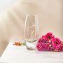 Engraved August Birth Flower 'Poppy' Vase, thumbnail 7 of 7