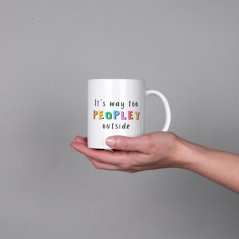 Funny Social Anxiety Introvert Mug, 6 of 8