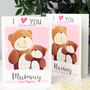 Personalised I Love You Beary Much Mummy Card, thumbnail 3 of 12