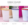 Personalised Enamel Birth Flower Candle, thumbnail 3 of 7