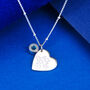 Personalised Sterling Silver Birthstone Heart Necklace, thumbnail 4 of 8