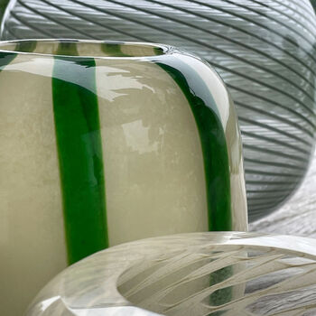 Candy Stripe Glass Vase, 2 of 4