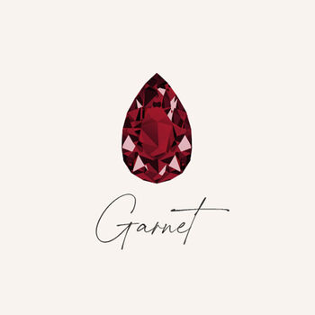 January Birthstone Garnet Gold Plated Huggie Hoop Earrings, 7 of 11