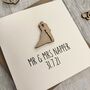 Personalised Wooden Token Wedding Card, thumbnail 2 of 2